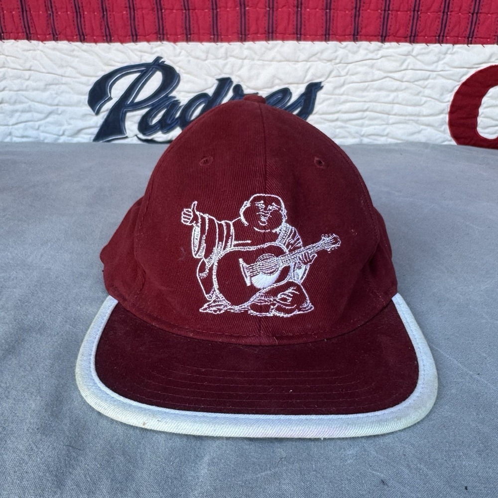 Vtg Y2K True Religion Red Hat White Stitched Buddha